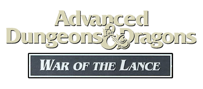 Advanced Dungeons & Dragons War Of The Lance logo for Commodore 64